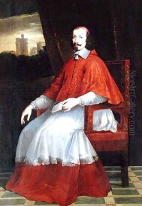 Portrait of Cardinal Jules Mazarin (1602-61) by Philippe de Champaigne