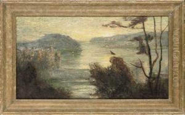 Sailing Boats Off The Coast, Sunset - view 1