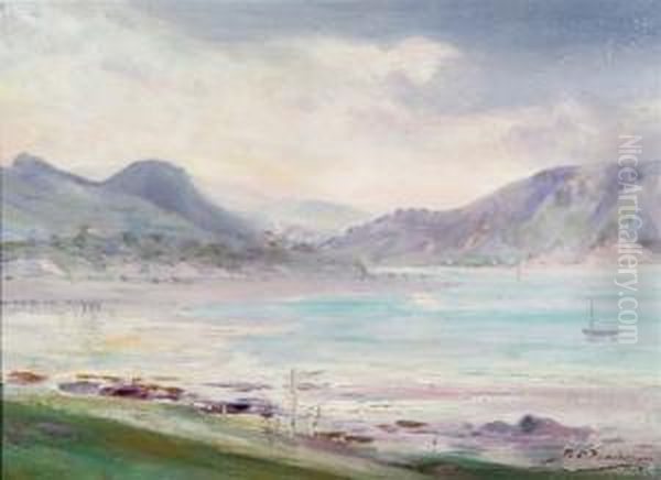 Beach Scene At Low Tide - view 1