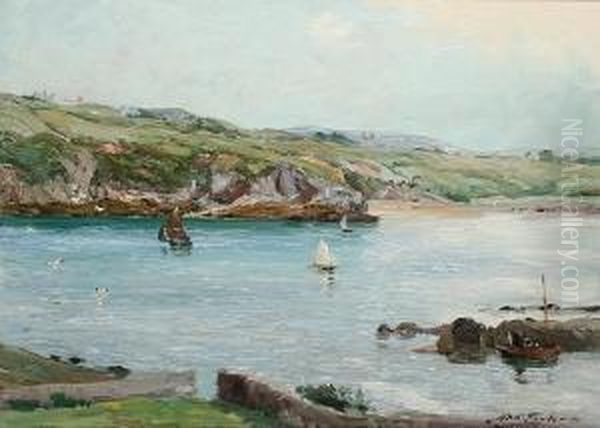 Coastal Landscape With Fishing Boats - view 1