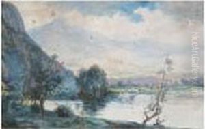 Mountain Valley Landscape by Robert Fowler