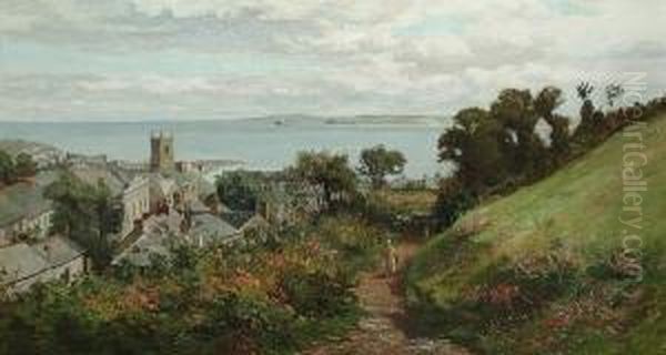 A Coastal Town, Believed To Be In Cornwall, With An Extensive View To The Sea - view 1