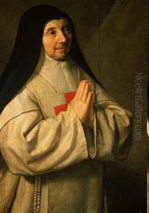 Portrait of Mother Catherine-Agnes Arnauld (1593-1671) (detail), 1662 by Philippe de Champaigne
