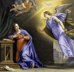 The Annunciation ca 1644 by Philippe de Champaigne