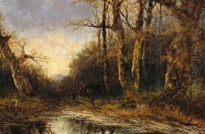 Figures In A Woodland Clearing