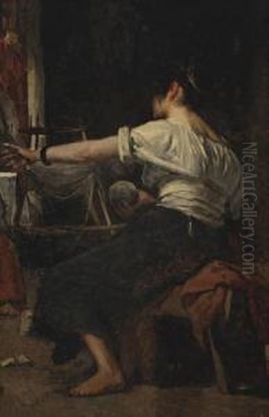 Carding The Wool - view 1