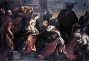 Adoration of the Magi 1660s by Francisco Camilo