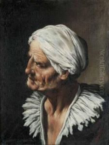 Busto Di Vecchia by Francesco Fracanzano