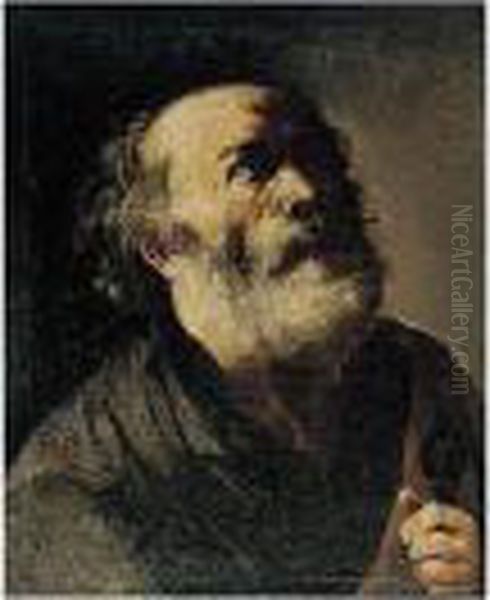 A Study Of Saint Peter, Head And Shoulders - view 1