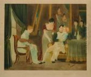 Derniers Adieux De Napoleon A Sa Famille by Alexandre Evariste Fragonard