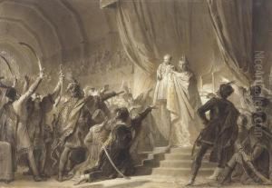 The Empress Maria Theresa
Presenting Her Son, The Future Emperorjoseph Ii To The Magnates Of
Hungary by Alexandre Evariste Fragonard