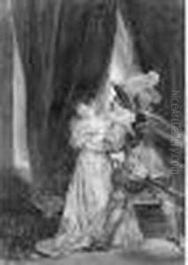 Scene De Genre by Alexandre Evariste Fragonard