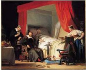 La Mort D'un Peintre by Alexandre Evariste Fragonard