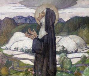 A Female Saint by Edward Reginald Frampton
