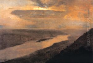 Dniester at Night by Jozef Chelmonski
