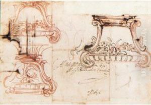 Studies For An Ornamental Vase by Baldassarre Franceschini