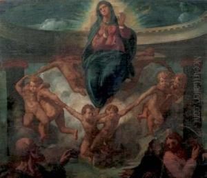 Madonna Con Angeli by Baldassarre Franceschini