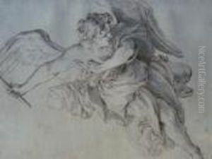 Etude De Figure D""ange Plafonnante