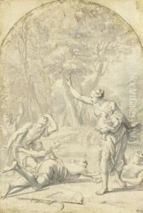 Latona Turning The Lycian Peasants Into Frogs