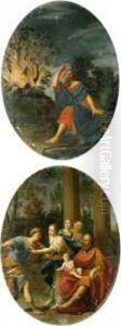 The Infant Moses Throwing The Pharaoh's Crown On The Ground by Marcantonio Franceschini)