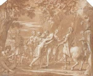 Thetis Confiant Le Jeune Achille Au Centaure Chiron