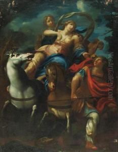 Venus And Adonis; And Dido And Aeneas(?) by Marcantonio Franceschini)