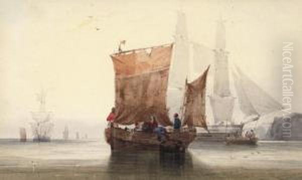 Fishermen Mooring In A Calm - view 1