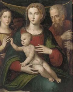 The Mystic Marraige Of Saint Catherine by Giacomo Raibolini