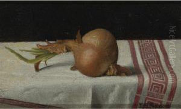 Onion On Tablecloth - view 1