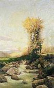 Paisaje Con Riachuelo by Francisco Gimeno