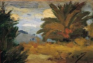 Paisaje Con Palmera
