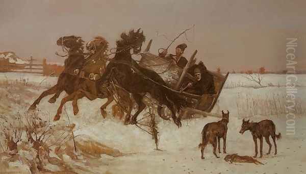Troika in Snow - view 1