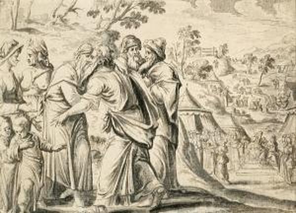 Moses Meeting Jethro And His Family - view 1