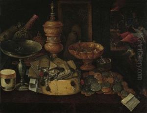 Oil On Panel. 51.1 X 65.5 Cm. by Hieronymus II Francken