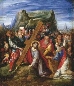 Christ On The Way To Calvary by Hieronymus II Francken