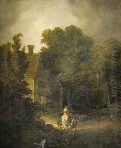 Landscape with Traveller by John Crome