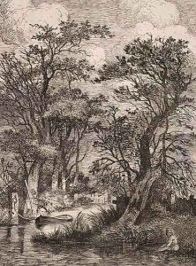 Riverscene, pub. by J. & W. Freeman, 1821 by John Crome