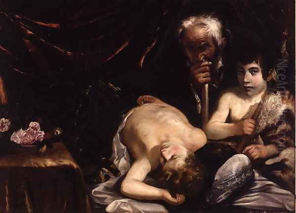 Sleeping Christ with St. John the Baptist and Zacharias, c.1630-40 - view 1