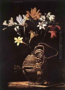 Flowers in a Flask by Guido Cagnacci