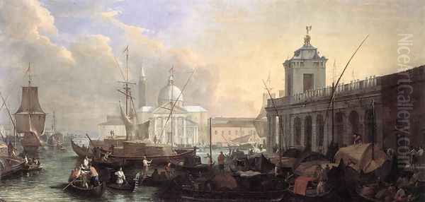 The Sea Custom House with San Giorgio Maggiore 1700s - view 1