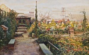 Hausgarten In Der Engerthstrasse In Wien by Friedrich Frank