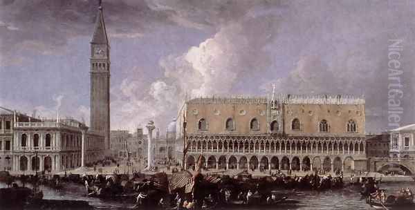 View of the Wharf from the Bacino di San Marco 1720s - view 1