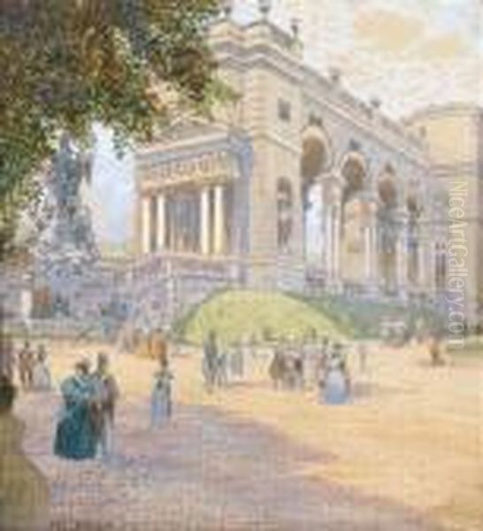 In Schonbrunn: Gloriette - view 1