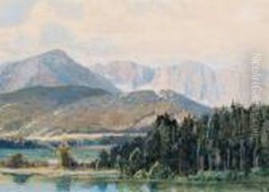 Blick Auf Die Koschutta In Den Karawanken by Friedrich Frank