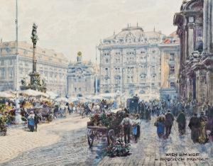 Am Hof In Wien by Friedrich Frank