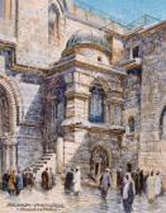 Gerusalemme - Chiesa Del Santo Sepolcro by Friedrich Frank
