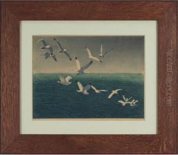 Seagulls At Sea - view 1