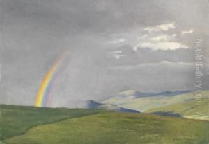 "landscape With Rainbow" by Hans Frank