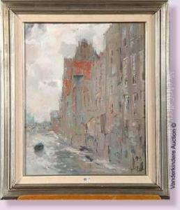 Canal En Ville by Lucien Frank