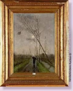 Retour Au Crepuscule Sous La Pluie by Lucien Frank
